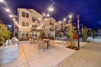 Bbq and outdoor seating area